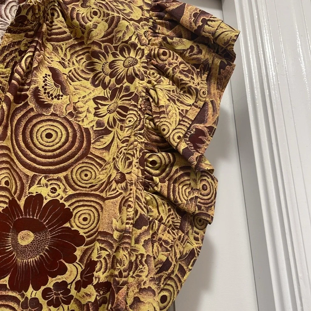 Ulla Johnson Honoria Tiered Printed Poplin Mini Dress - Picture 7 of 8